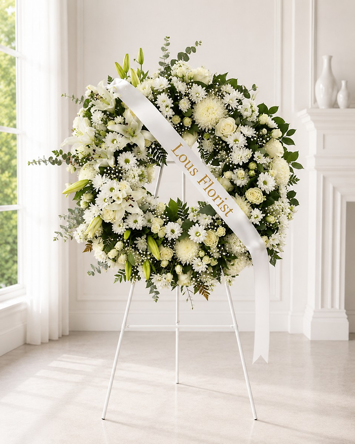 Peaceful Garden Remembrance Wreath