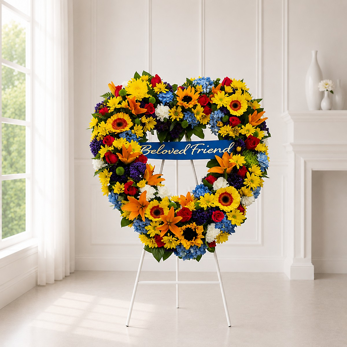 Sunshine Garden Tribute Heart