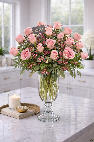 Perfect Pink Rose Bouquet