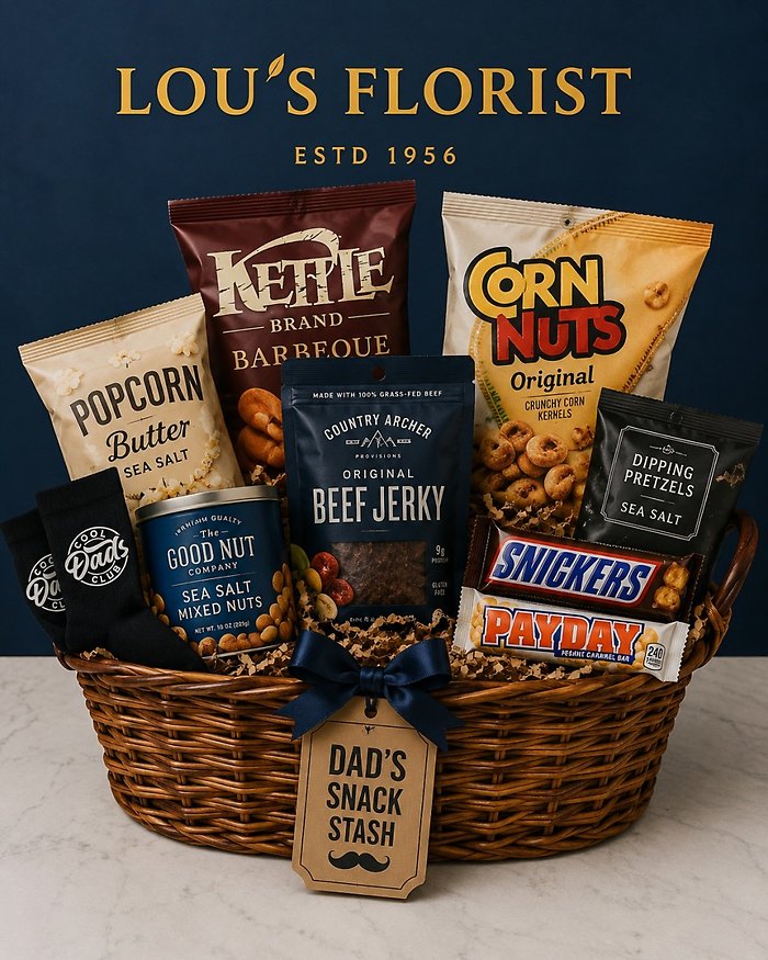 Dad’s Snack Stash Gift Basket
