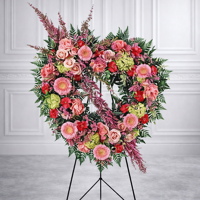 Eternal Rest Heart Wreath