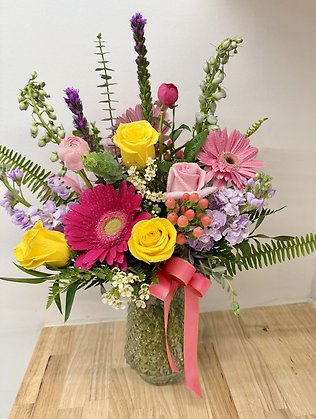 Lou\'s Colorful Birthday Arrangement