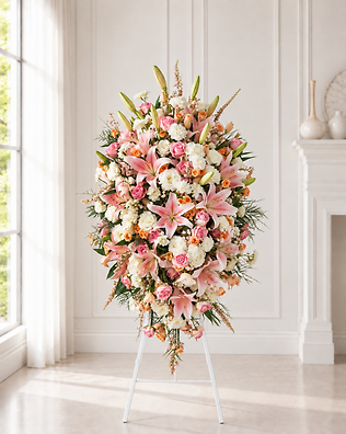 Blushing Remembrance Standing Spray