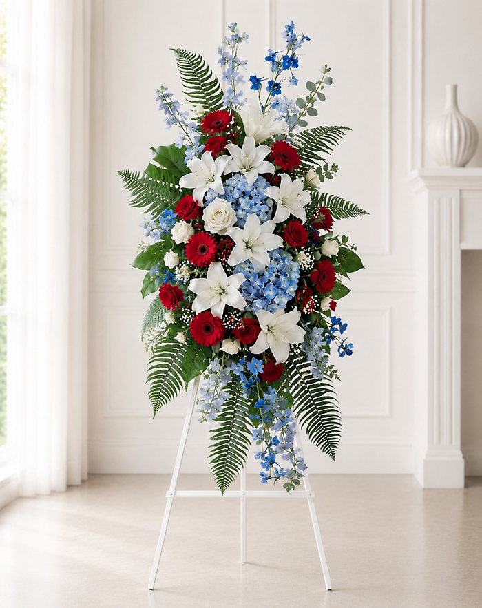 Patriotic Remembrance Standing Spray