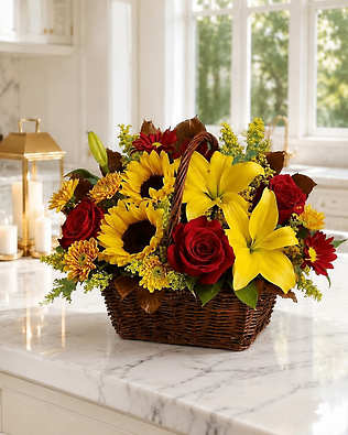 Autumn Sunrise Basket