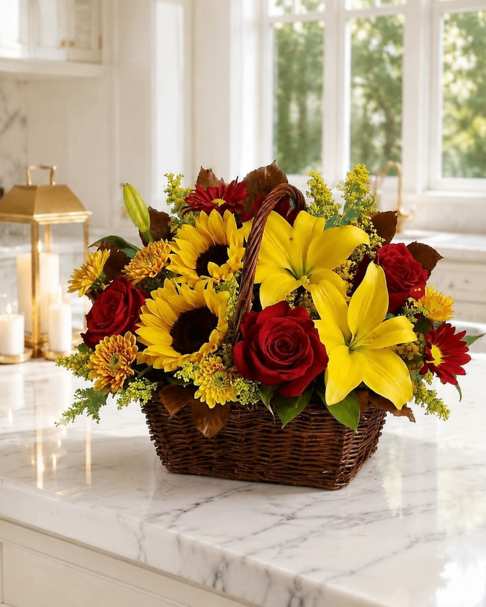 Autumn Sunrise Basket