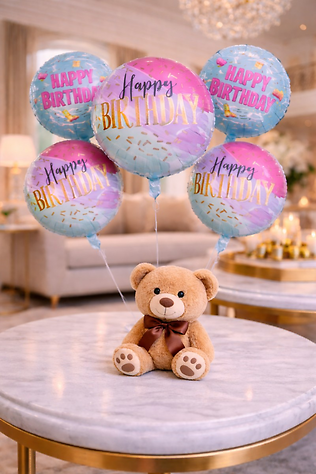 Bear & Balloon Bunch