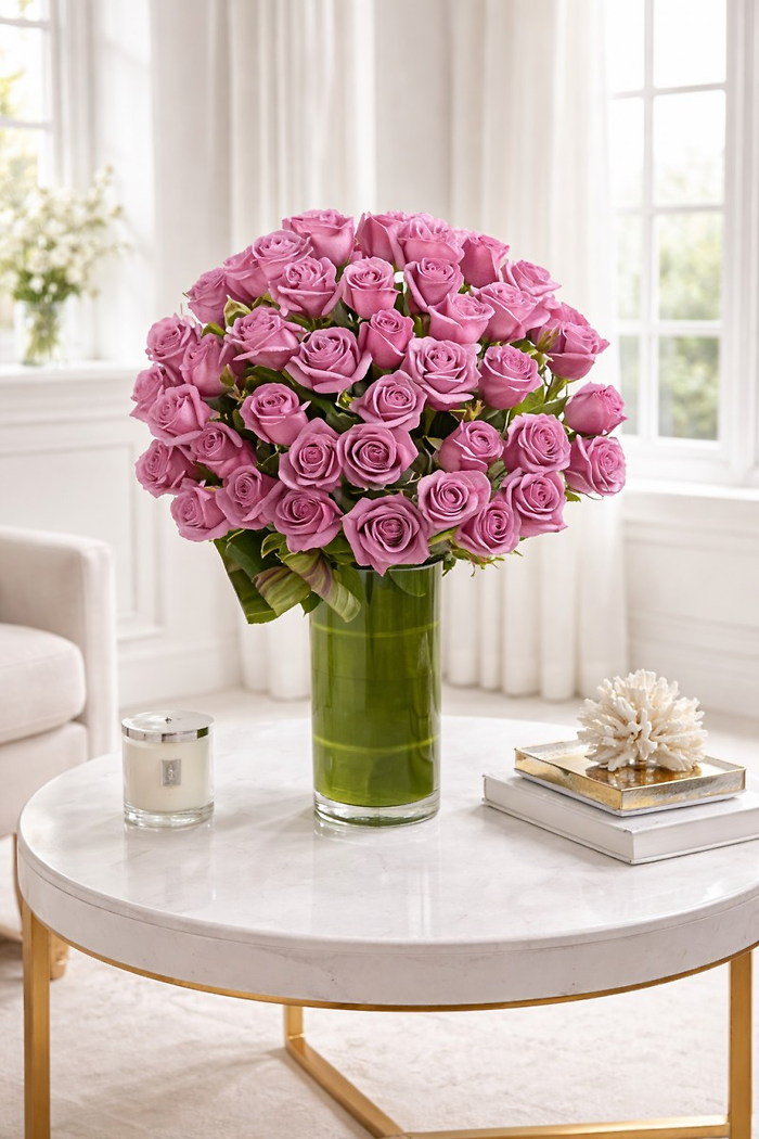 Four Dozen Lavender Roses