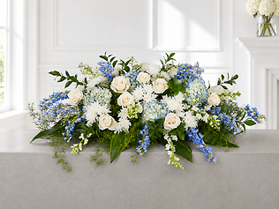 Peaceful Skies Tribute Casket Spray