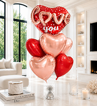 Blue Birthday Balloon Bouquet – 6 Balloons