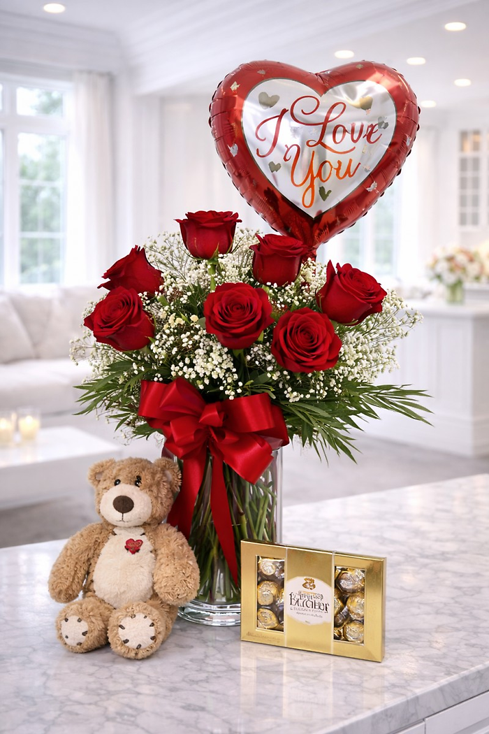 Dozen Red Rose Bundle