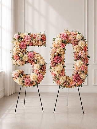 2 Birth Day Flower Letters