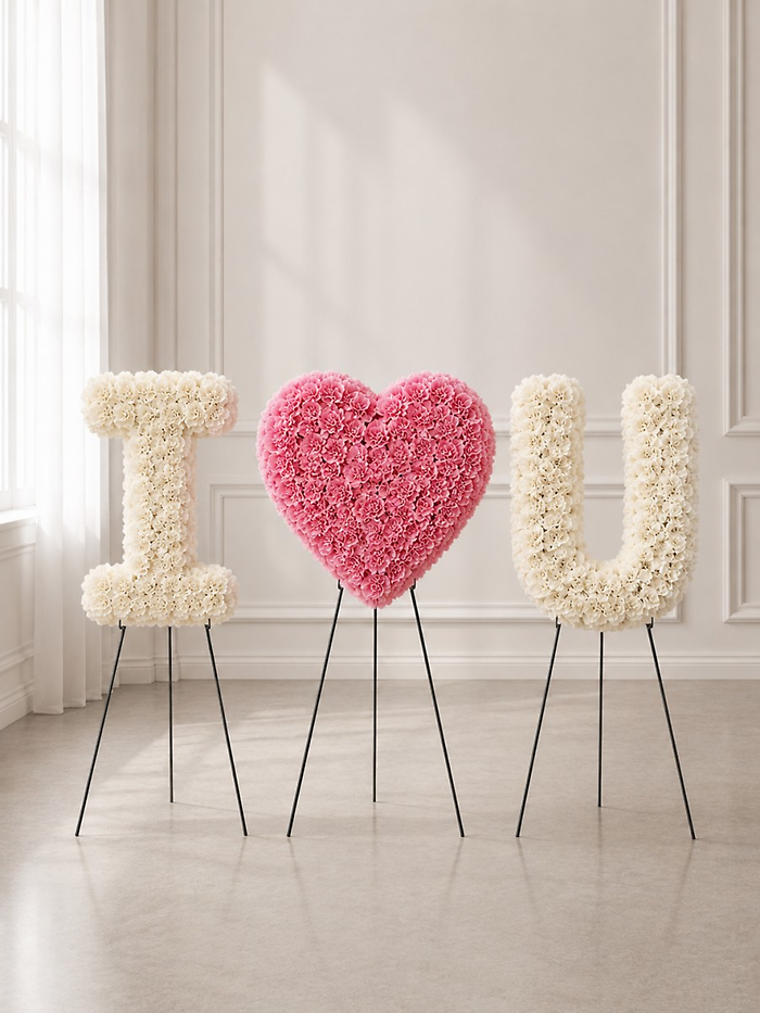 Custom Love Flower Letters