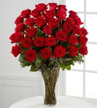 Three Dozen Red Long Stem Roses