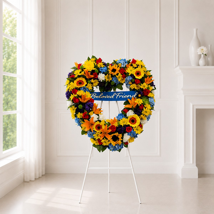 Sunshine Garden Tribute Heart