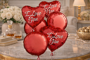 I Love You Balloon Bunch