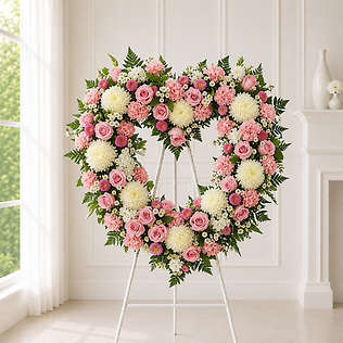 Pink Love Tribute Wreath
