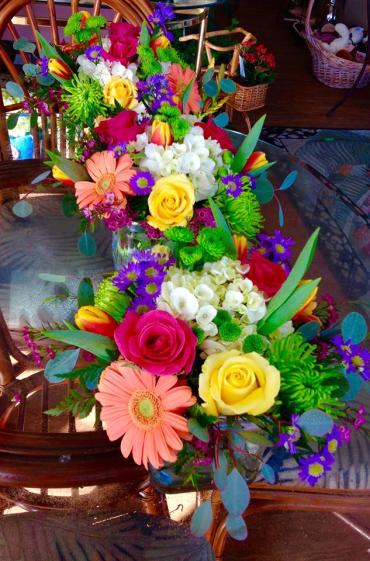 Fun & Colorful Sq. Cube Birthday Arrangement