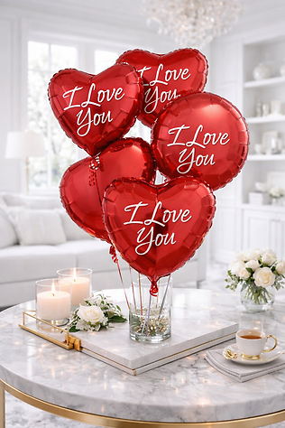 I Love You Balloon Bunch