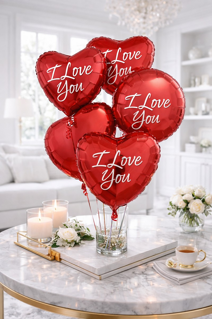 I Love You Balloon Bunch