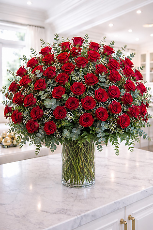 Five Dozen Red Rose Arrangement