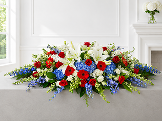 Patriotic Honor Tribute Casket Spray