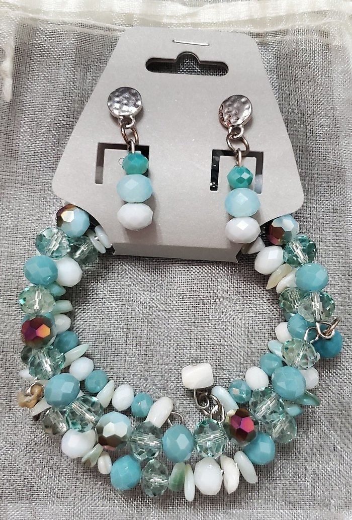 Bracelet And Earings Venus Glam By Cardona