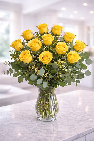 Long Stem Yellow Roses