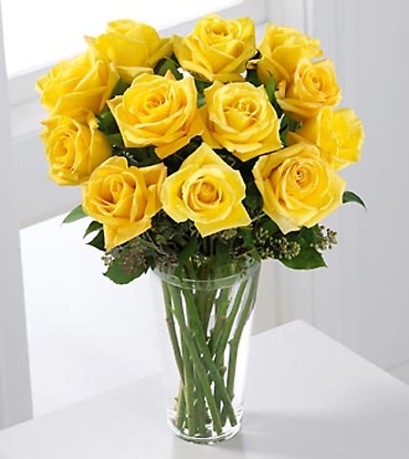 Long Stem Yellow Roses