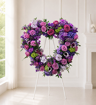 Lavender Remembrance Wreath