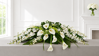 Pure Serenity Tribute Casket Spray