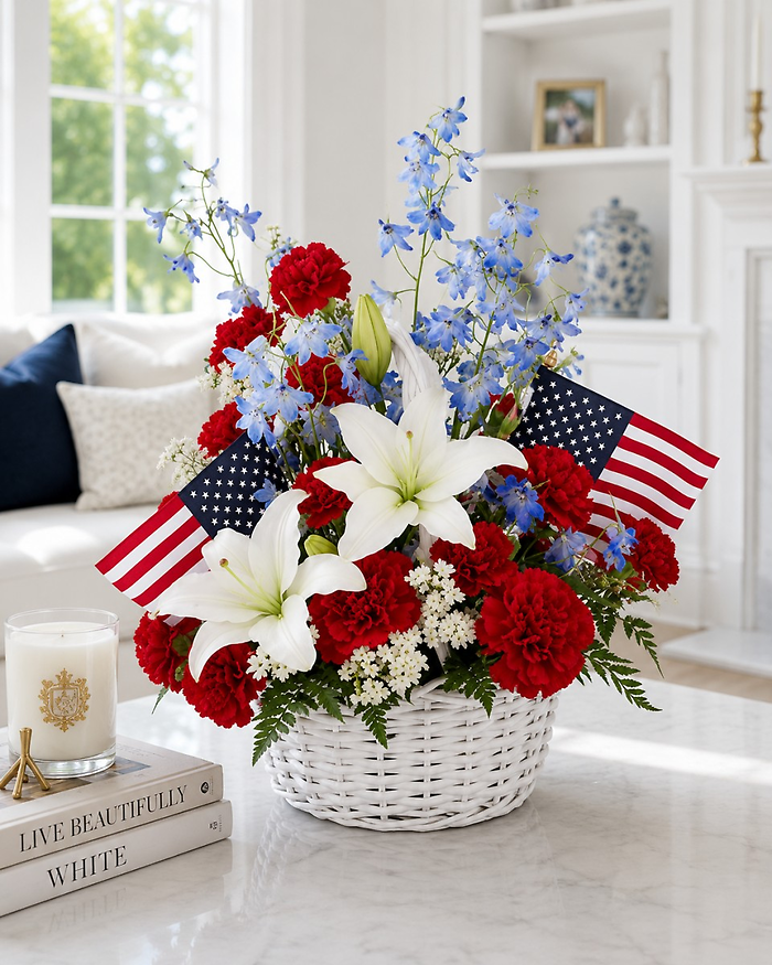 Liberty Blooms Basket