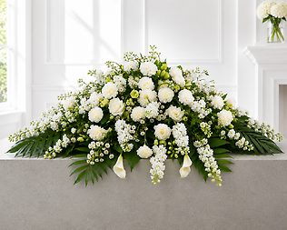 Peaceful Garden Tribute Casket Spray