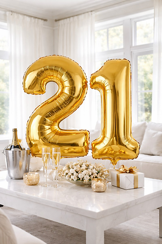Custom Number Balloons