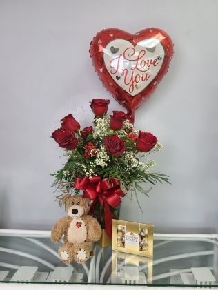 Dozen Red Rose Bundle